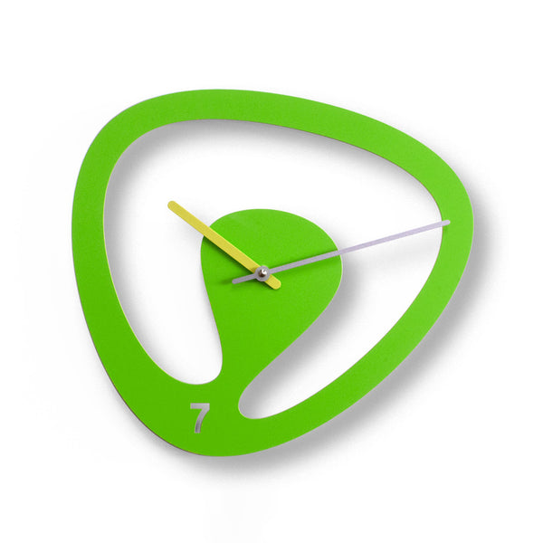  Clock - 'Seven' (Green) Clock by Progetti - Cuckoo Collections