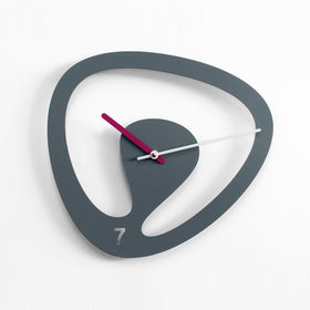  Clock - 'Seven' (Grey) Clock by Progetti - Cuckoo Collections
