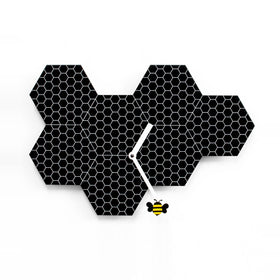  Clock - 'Time2Bee' (Black) Clock by Progetti - Cuckoo Collections