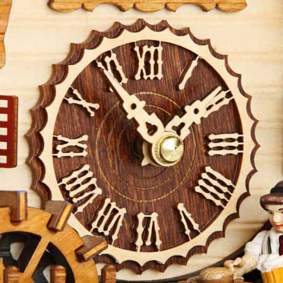Replacement 'Trenkle Uhren' cuckoo clock hands (light-wood colour)