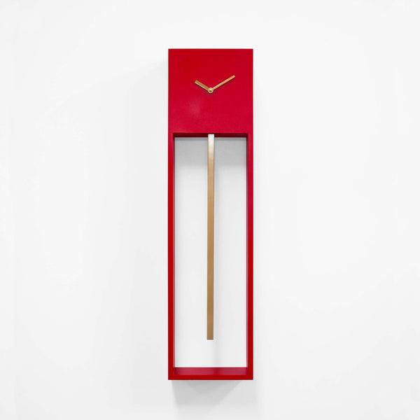  Clock - Uaigong (Red & Gold) Pendulum Clock by Progetti - Cuckoo Collections