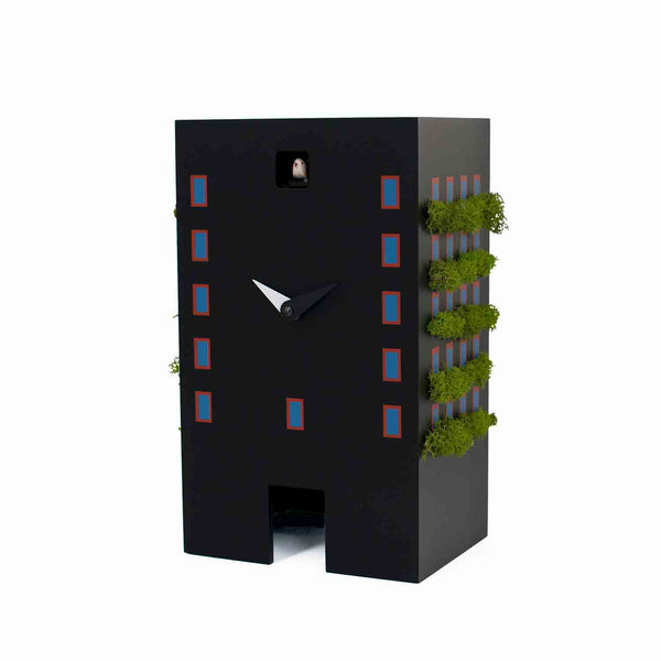  Cuckoo Clock - 'Urban' Cuckoo Clock (Black) by Progetti - Cuckoo Collections