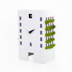  Cuckoo Clock - 'Urban' Cuckoo Clock (White) by Progetti - Cuckoo Collections