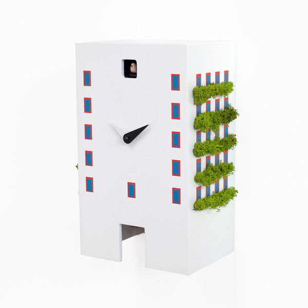  Cuckoo Clock - 'Urban' Cuckoo Clock (White) by Progetti - Cuckoo Collections